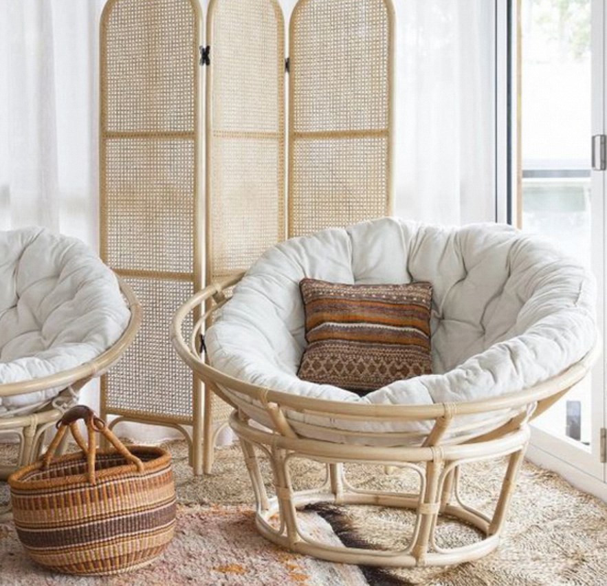 Do papasan rugs work under dining tables? 