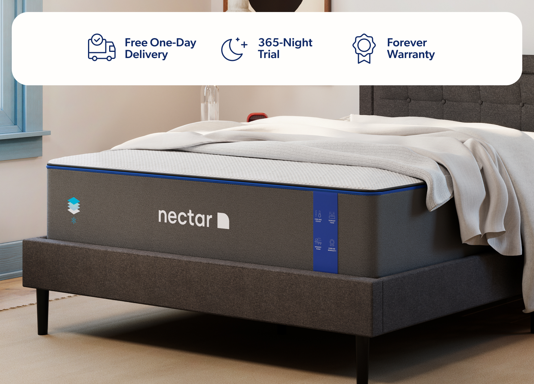 do nectar mattresses have fiberglass