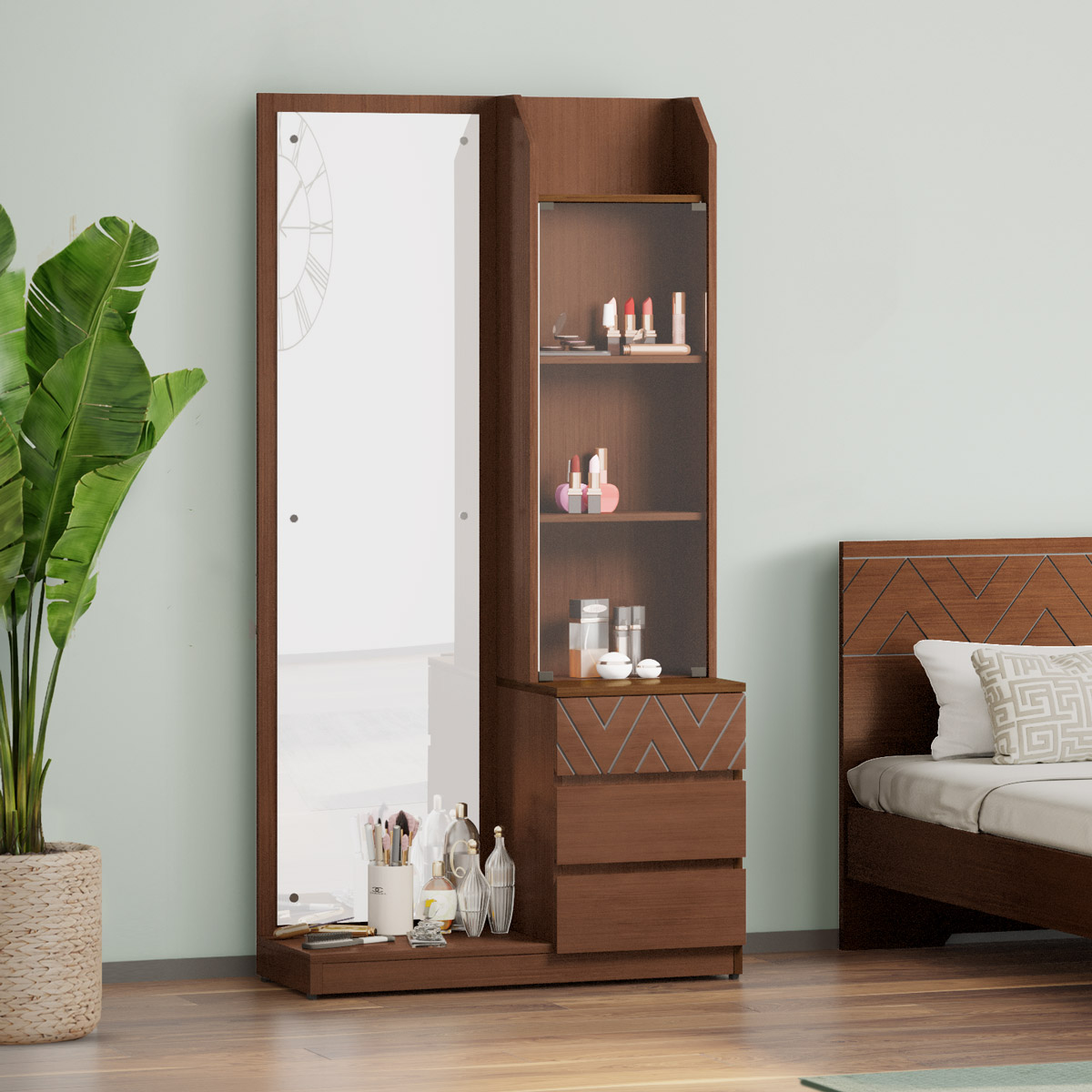 wooden dressing table