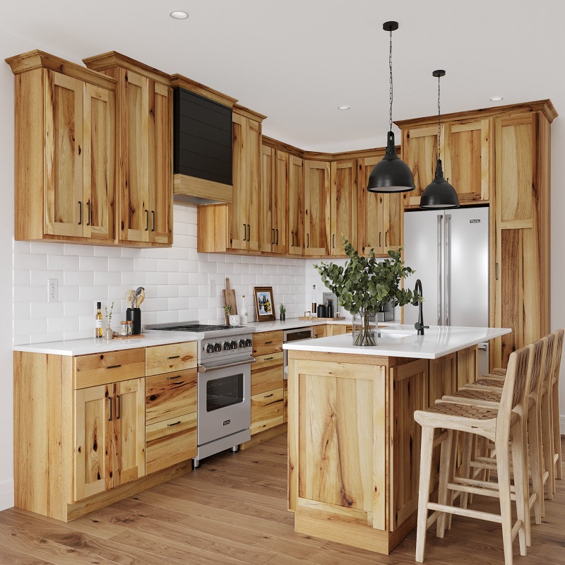 color schemes for kitchens with hickory cabinets