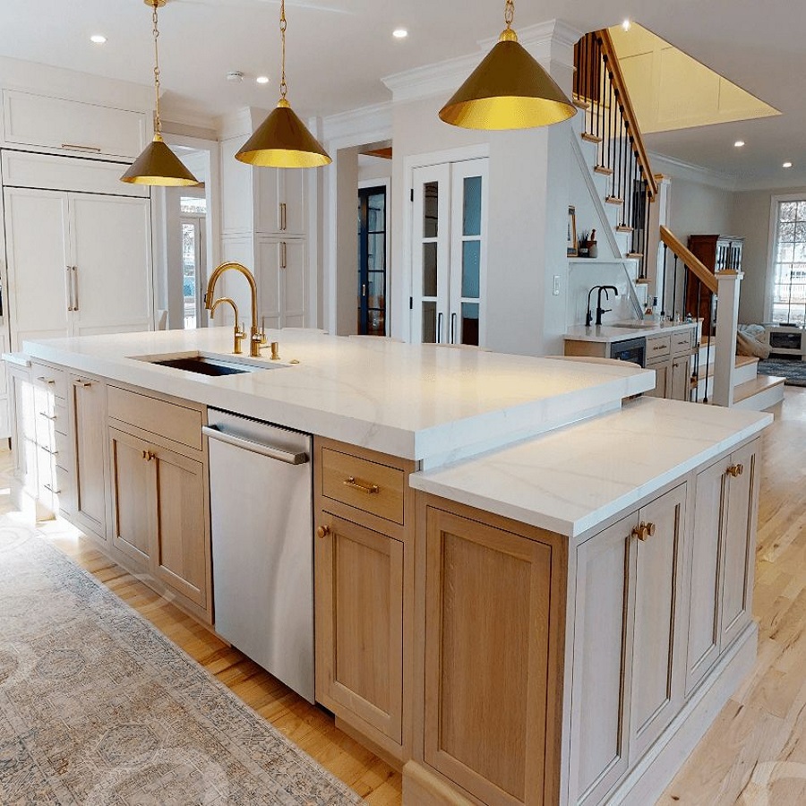 painted oak kitchen cabinets before and after