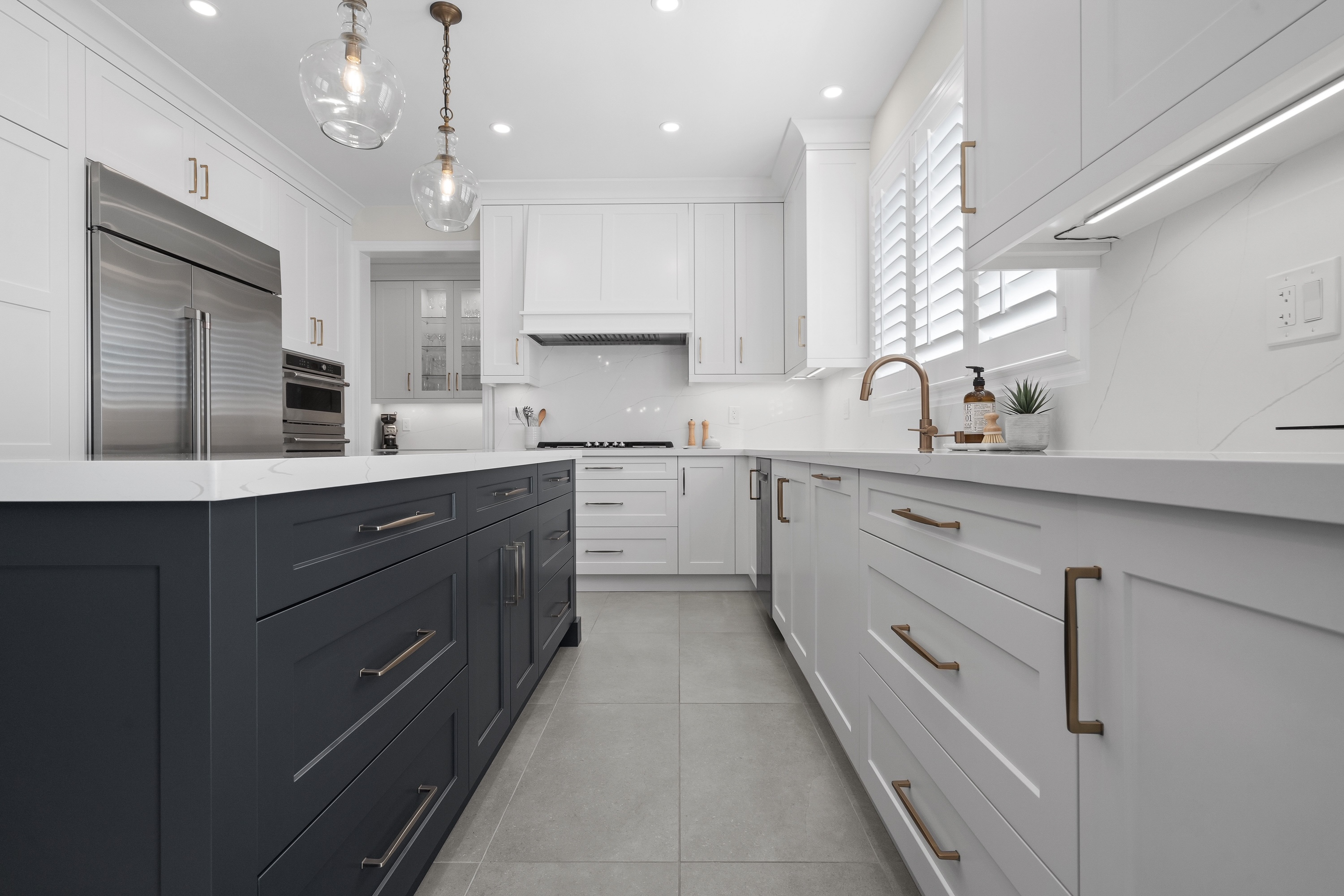 anew gray cabinets