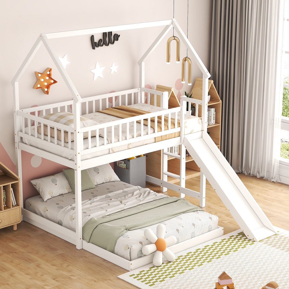 bunk bed with slide