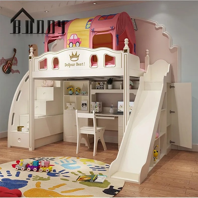 princess bed with slide