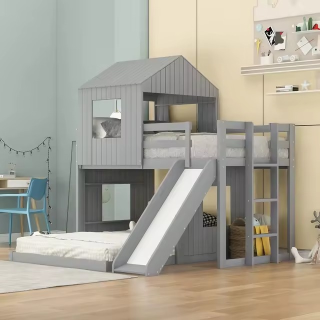 Bunk bed with slide