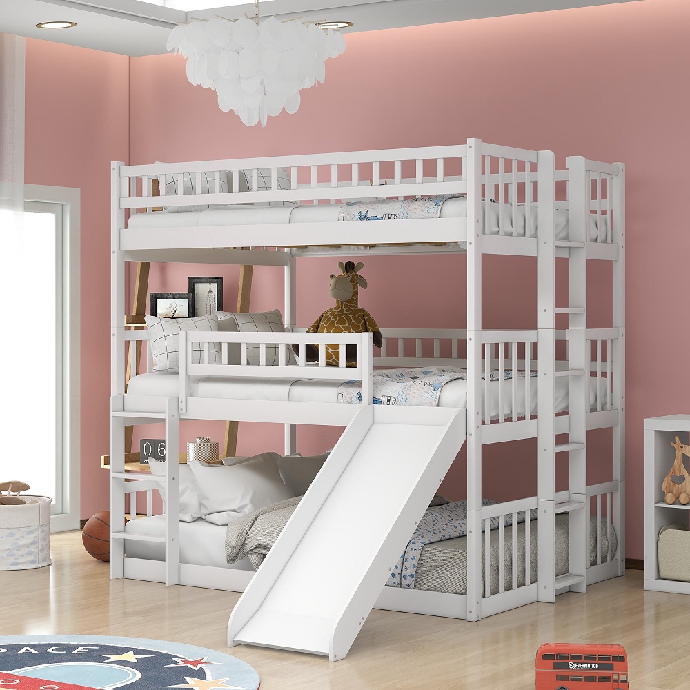 bunk bed with slide