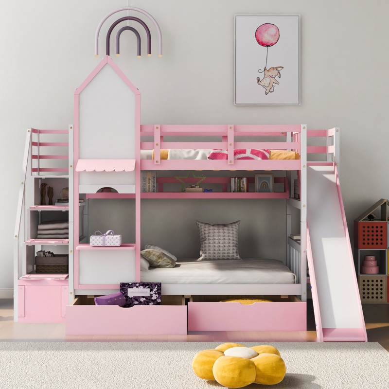 princess bed with slide