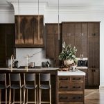 brown cabinets