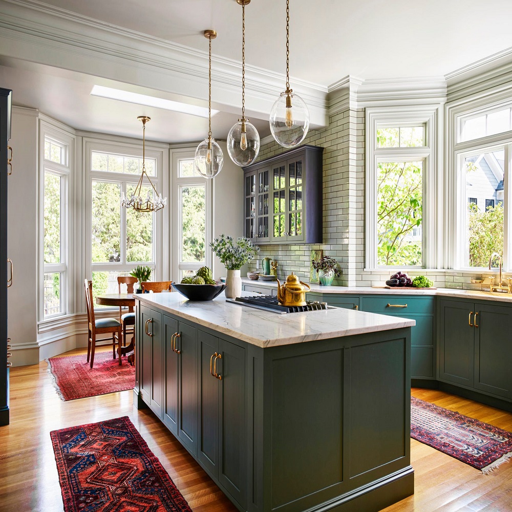 before and after painted kitchen cabinets