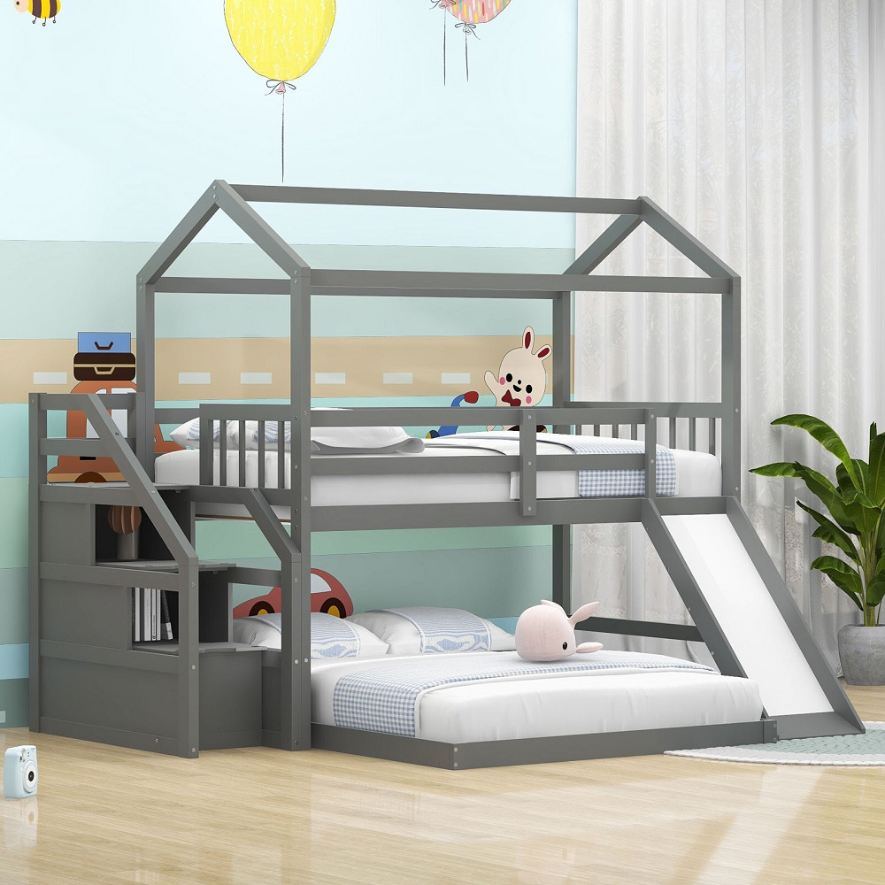 bunk bed with slide