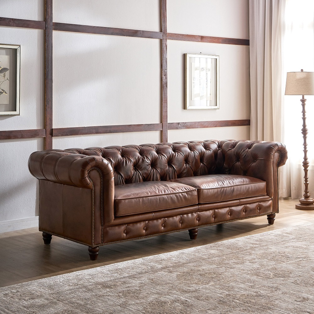 leather sofa