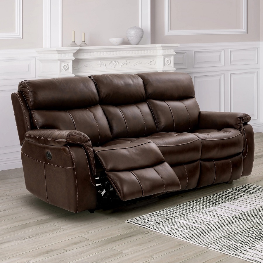 leather reclining sofa
