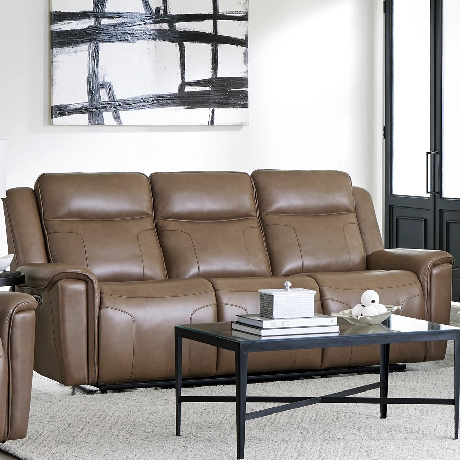 leather reclining sofa
