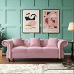 pink sofa