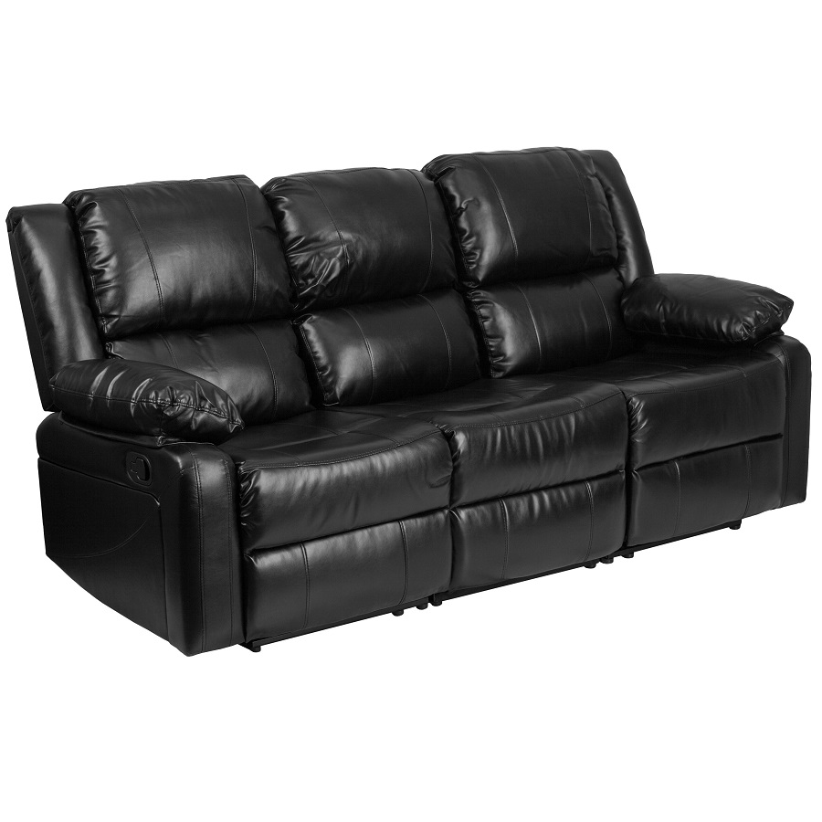 black sofa
