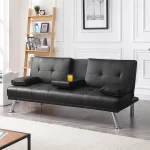 leather sofa bed