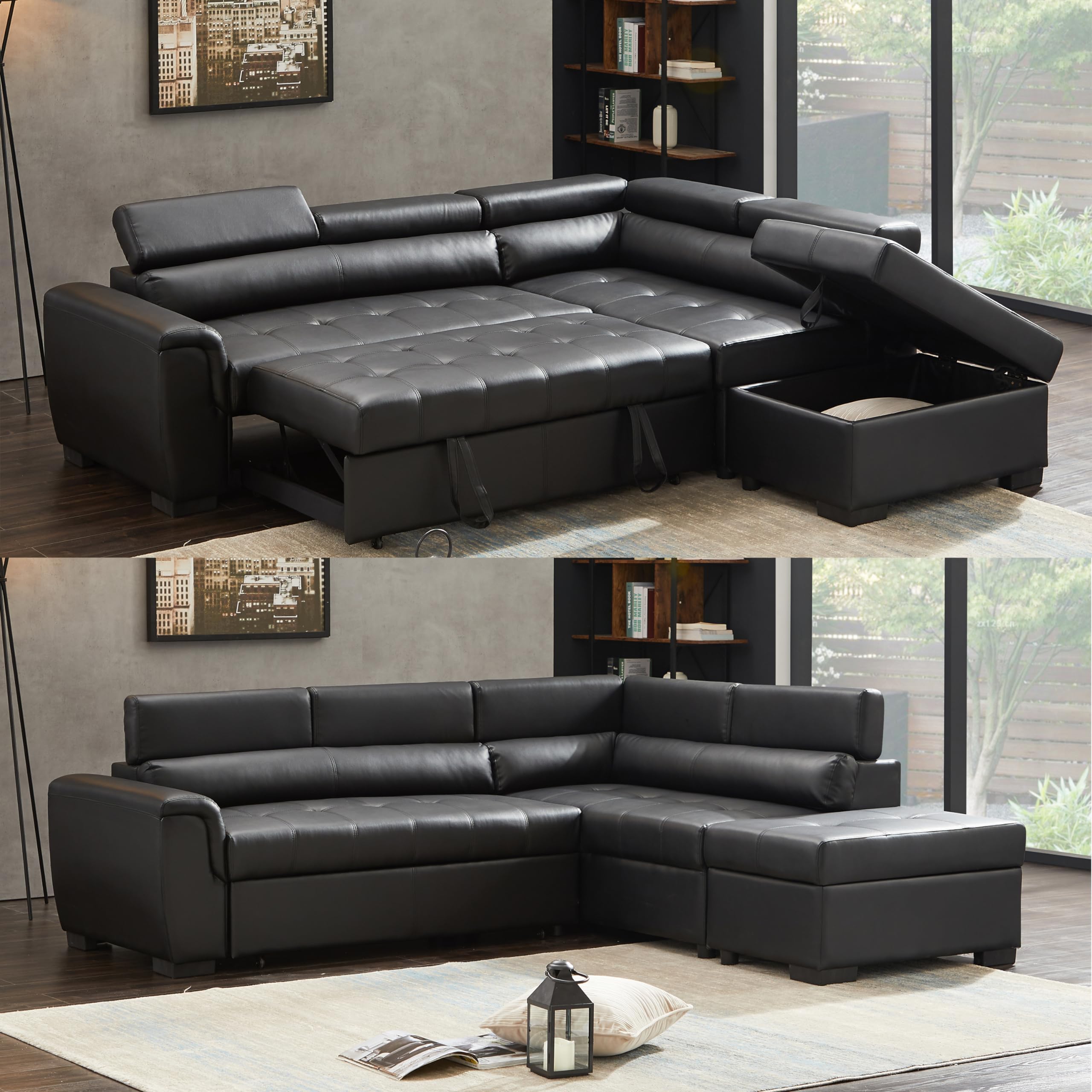 sectional sofa with pull out bed
