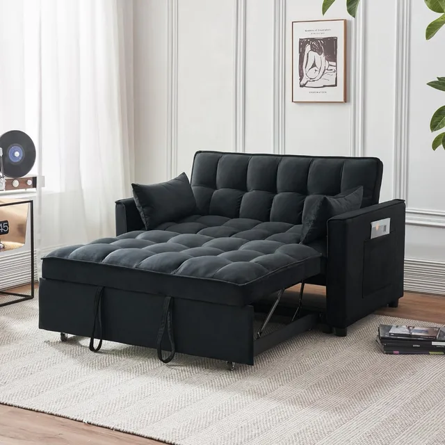 black sofa bed