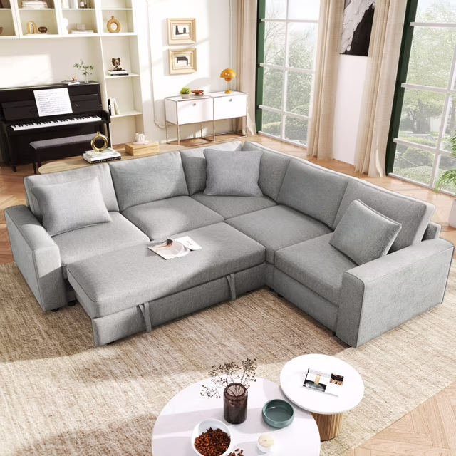 sectional sofa with pull out bed