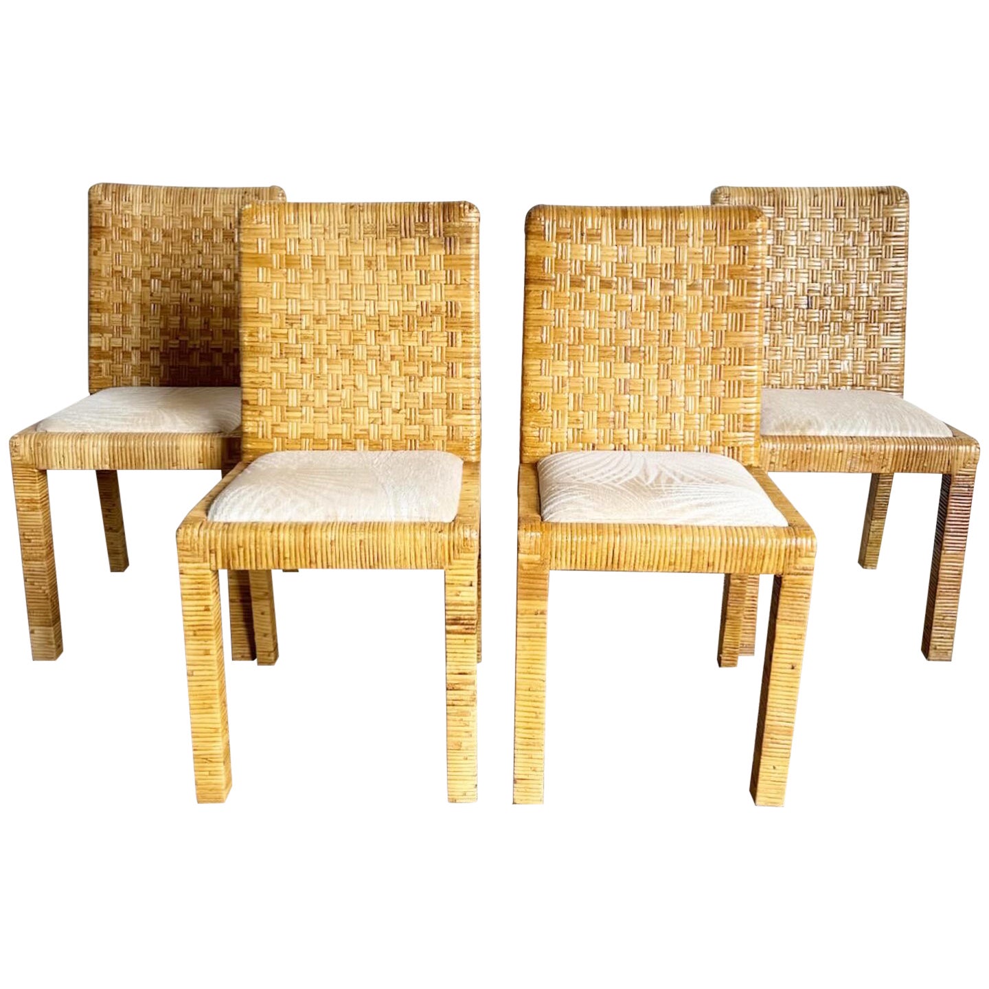 rattan dining chairs set of 4