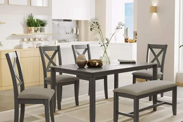 Dining Room Table with Bench and Chairs: Style and Elegance dining room table with bench and chairs