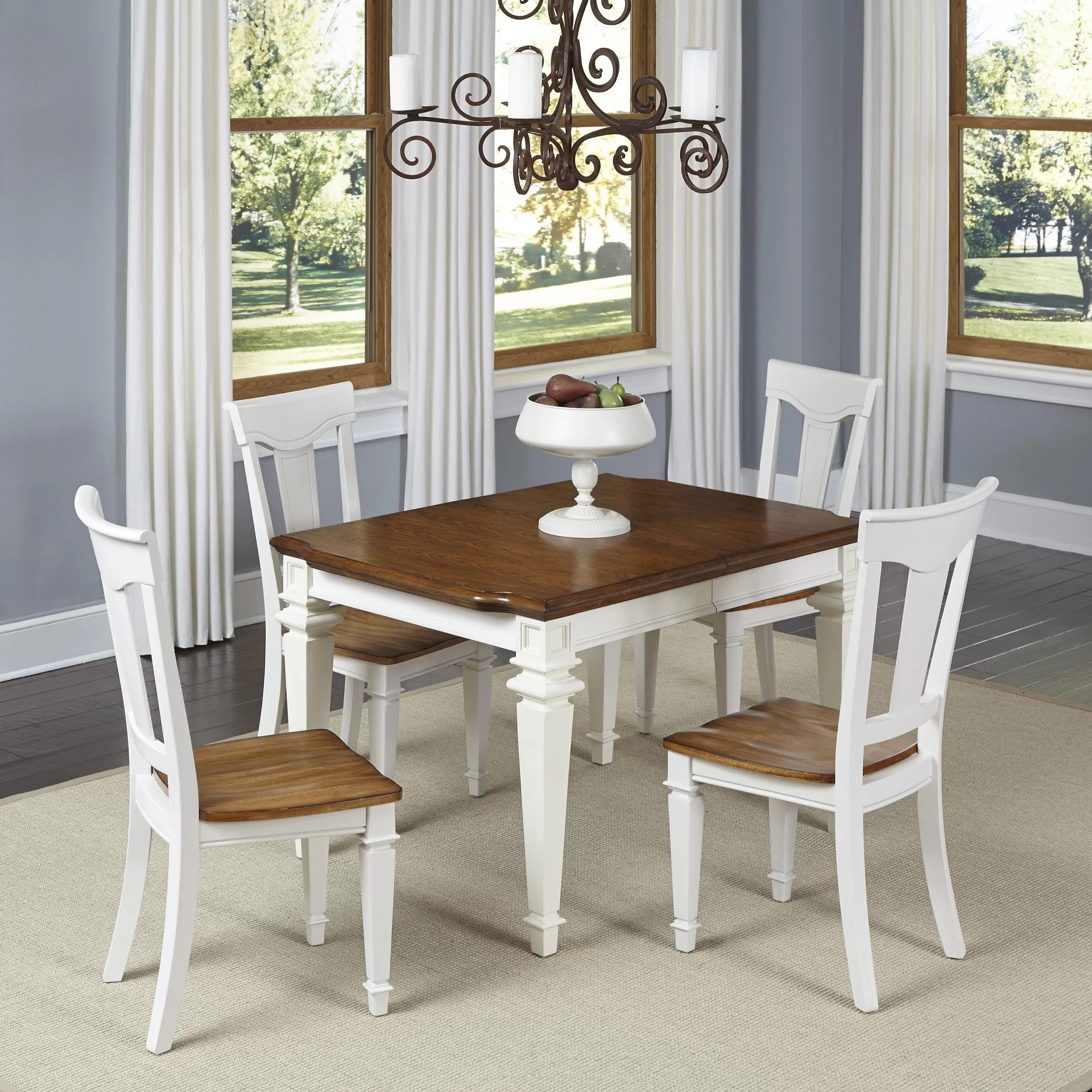 dining room table with bench and chairs