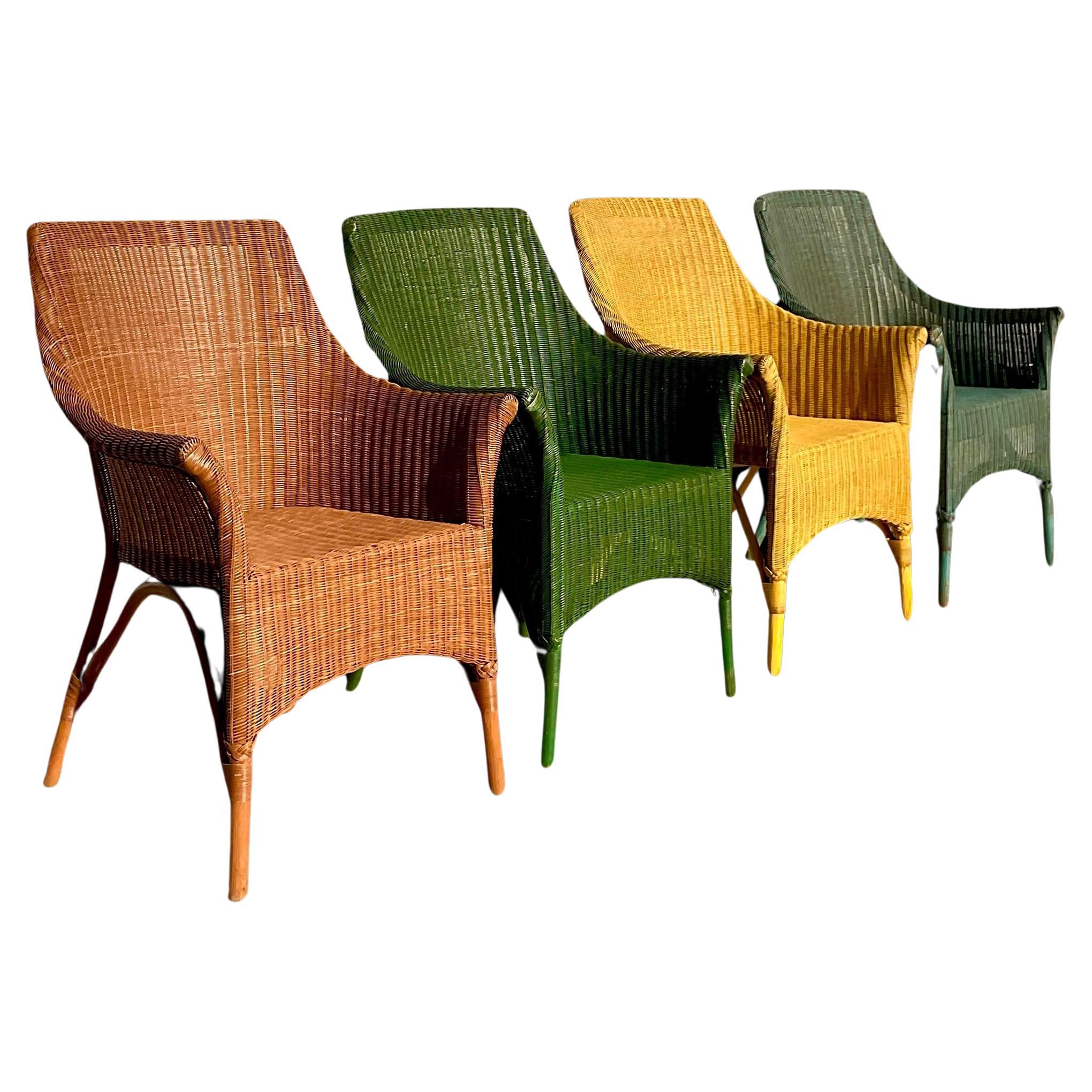 rattan dining chairs set of 4
