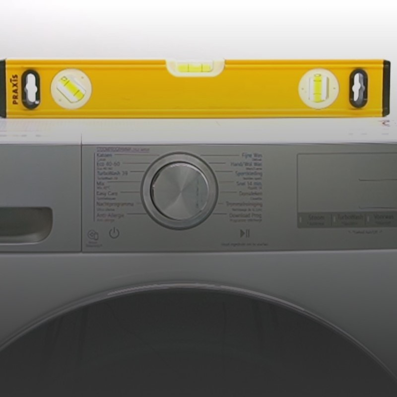 how to level a washing machine